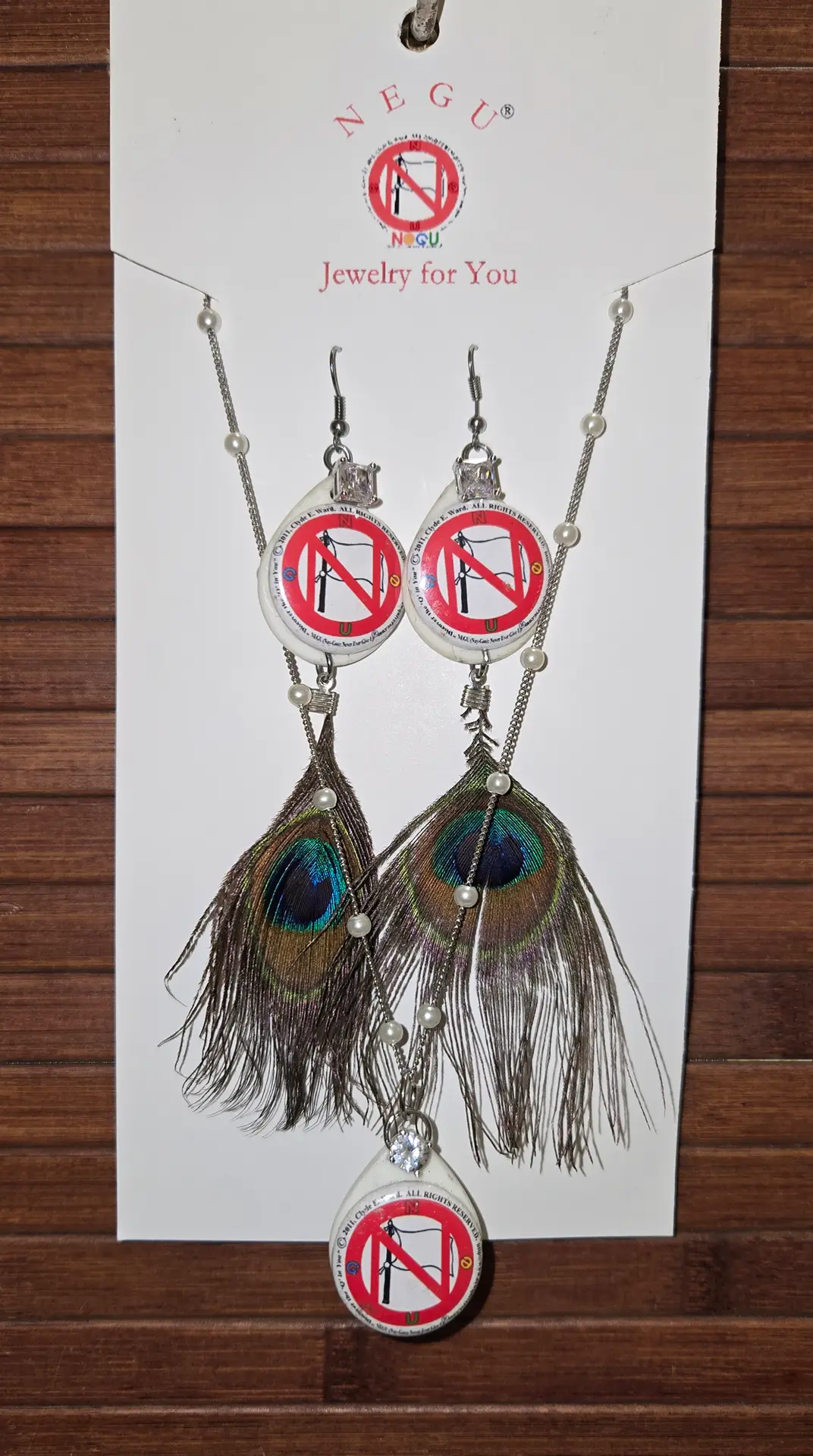 NEGU Diamond Jewelry Necklace & Earring Set